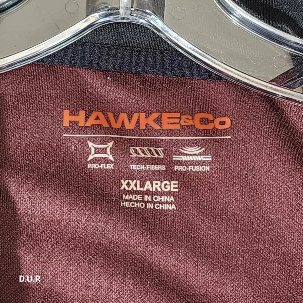 Hawke & Co Quarter Zip ProFlex Sweatshirt Men's XXL 2XL Maroon Long‎ Sleeve